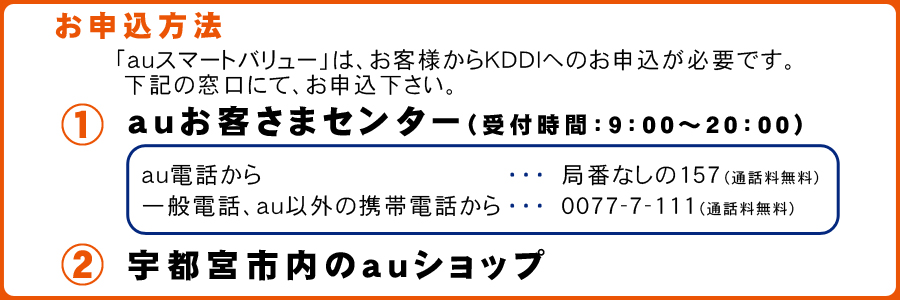 宇都宮ケーブルテレビ Auスマートバリュー